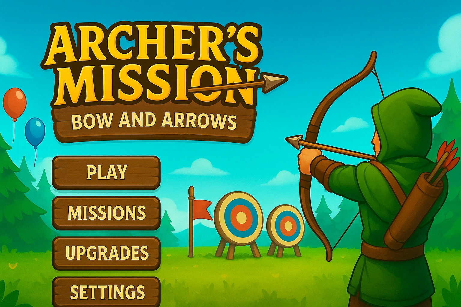Archer's Mission: Bow and Arrows